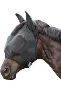 2025 Weatherbeeta Comfitec Double Dart Deluxe Fly Mask With Ears 1009433 - Black